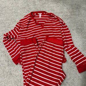Target Red and White Striped Women's Pajama Set